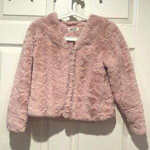 H&M KIDS GIRLS SOFT PINK 1-button sweater Sz 8/10.